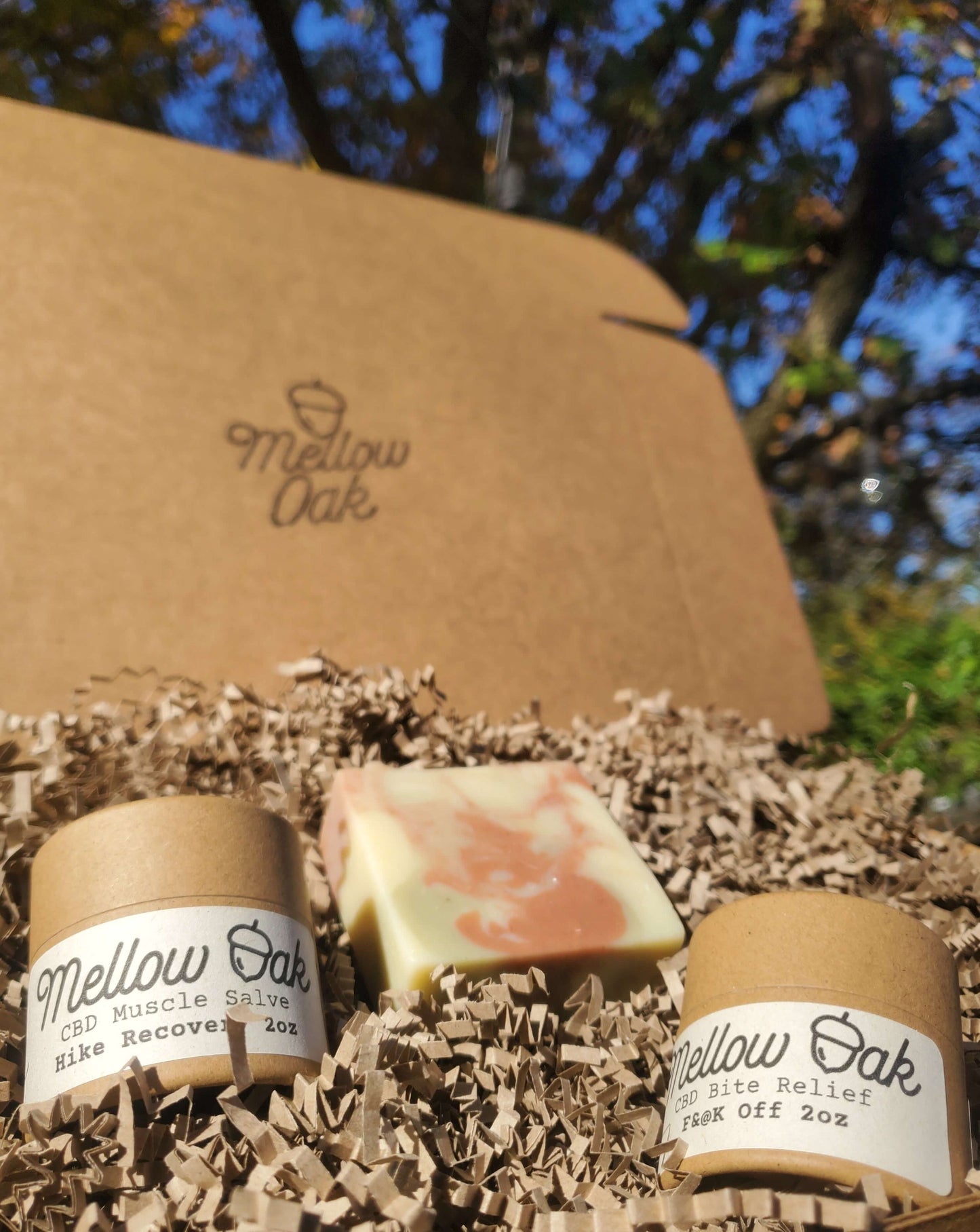 eco-friendly holiday gift set of cbd topicals
